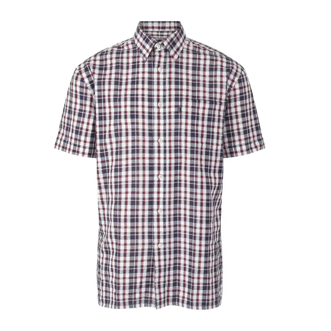 Slim Fit Men's Geometric - Print Short Sleeve Shirts in Multicolor for a Trendy and Eye - Catching OutfitChampion Croyde Short Sleeved Shirt