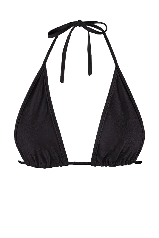 Triangle Bikini Top Swimsuit / LONG BEACH TOP SWIM BLACK