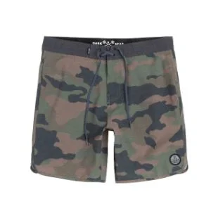 Men's ripped denim shorts for a trendy streetwear aestheticDark Seas - Siren Boardshort