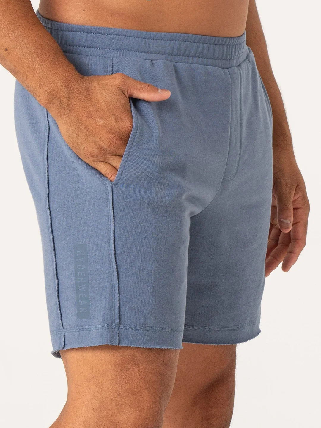 Men's adjustable - length convertible shorts for versatile useRyderwear | Pursuit Track Shorts - Denim Blue