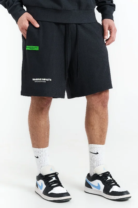 Men's elastic waistband lounge shorts for lazy weekends at homeS3J010MI Drawstring Shorts