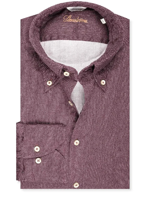 Men's Distressed Denim Casual Shirts with Frayed Edges for a Trendy and Rugged LookPurple Sport Casual Fitted Shirt