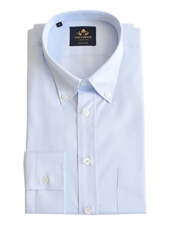 Men's Stretch - Fabric Casual Shirts in Navy Blue for a Comfortable and Flexible FitThomas Mason Cambridge Light Blue Shirt