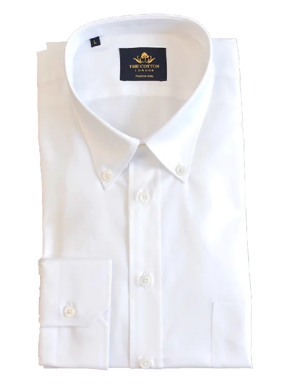 Men's Slim - Fit Printed Floral Casual Shirts in Pastel Colors for a Spring - Inspired VibeThomas Mason Cambridge White Shirt