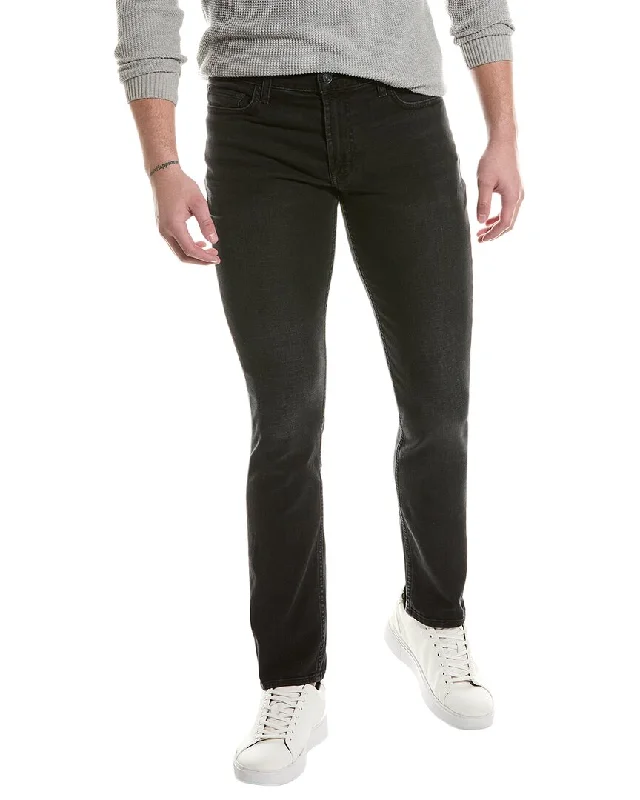 Men's High - Waisted Jeans in a Medium Wash for a Vintage - Style Revival7 For All Mankind Paxtyn Dark Fog Skinny Jean