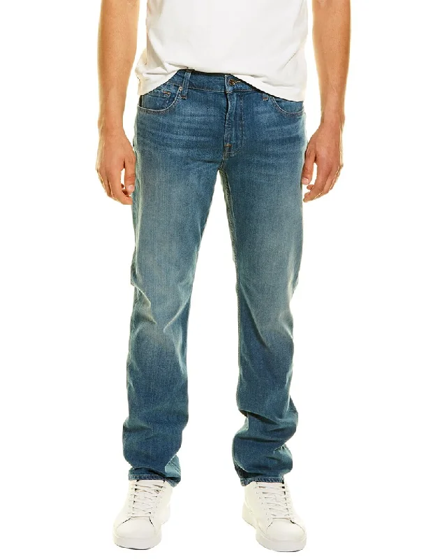 Plus Size Men's Relaxed Fit Jeans with a Tapered Leg for a Laid - Back Vibe7 For All Mankind The Straight Sundance Straight Leg Jean