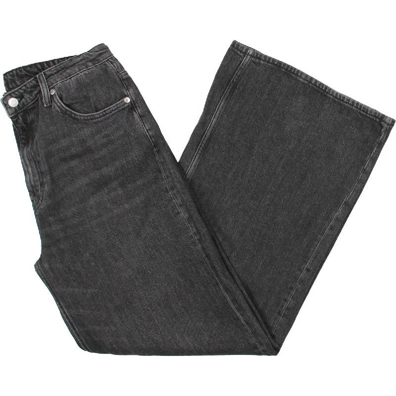 Men's High - Waisted Jeans in a Medium Wash for a Vintage - Style RevivalAce Mens Wide Leg Dark Wash Bootcut Jeans