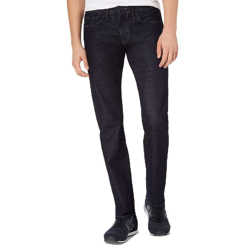 Men's Jeans with a Frayed Hem for a Casual and Effortless StyleAX Armani Exchange Mens Fit Button-Zip Fly Straight Leg Jeans