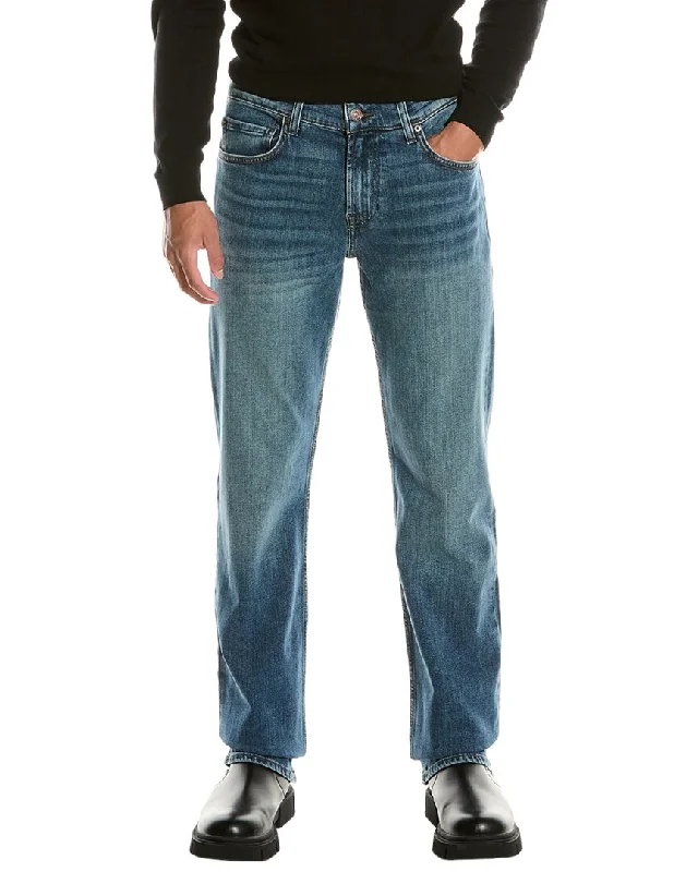 Men's Low - Rise Jeans in a Light Wash for a Casual and Youthful Look7 For All Mankind Austyn Sundance Straight Jean