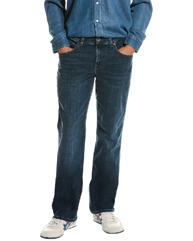 Men's Jeans with a Button - Fly for a Traditional and Classic Aesthetic7 For All Mankind Brett Sah Straight Jean