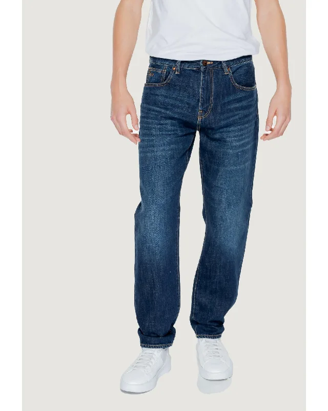 Plus Size Men's Relaxed Fit Jeans with a Faded Wash for a Vintage - Inspired LookArmani Exchange  AX Straight Leg Jeans for Men