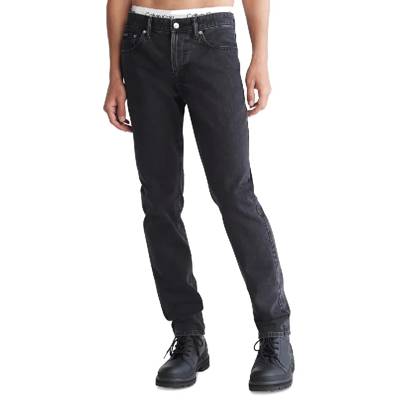 Plus Size Men's Bootcut Jeans with a Belt Loop Upgrade for a Stylish TouchCalvin Klein Mens Slim Fit Mid Rise Slim Jeans