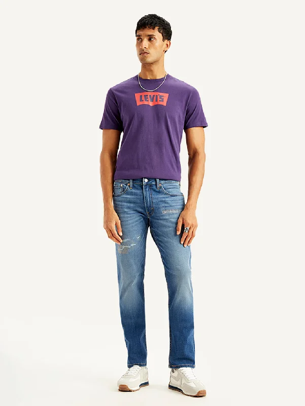 Men's Jeans with a Frayed Hem for a Casual and Effortless StyleMen's 541 Tapered Fit Blue Jeans