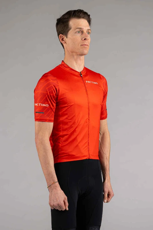 Men's Breathable Polyester Running Jerseys in Bright Neon Colors for High - Visibility WorkoutsMen's Ascent Jersey