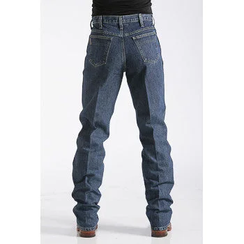 Men's Jeans with an Elastic Waistband for Ultimate ComfortCinch Men's Green Label Dark Stone Wash Jean