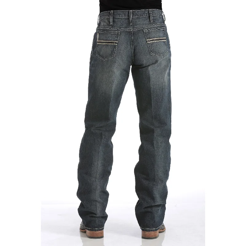 Plus Size Men's Relaxed Fit Jeans with a Tapered Leg for a Laid - Back VibeCinch Men's White Label Dark Wash Jeans