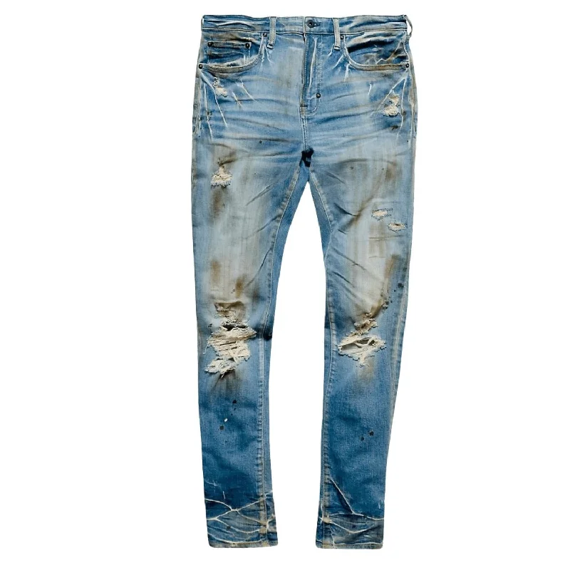 Men's Jeans with an Elastic Waistband for Ultimate ComfortMen's Fenella Skinny Jean In Blue