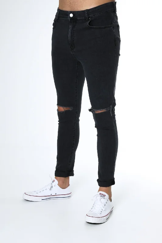 Plus Size Men's Relaxed Fit Jeans with a Tapered Leg for a Laid - Back VibeR1 Skinny Jean Paradox Black