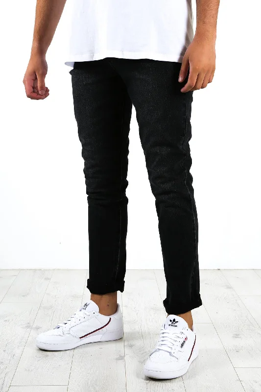 Men's Jeans with a Cargo - Inspired Knee Pocket for Extra StorageR2 Slim Jean Vintage Black