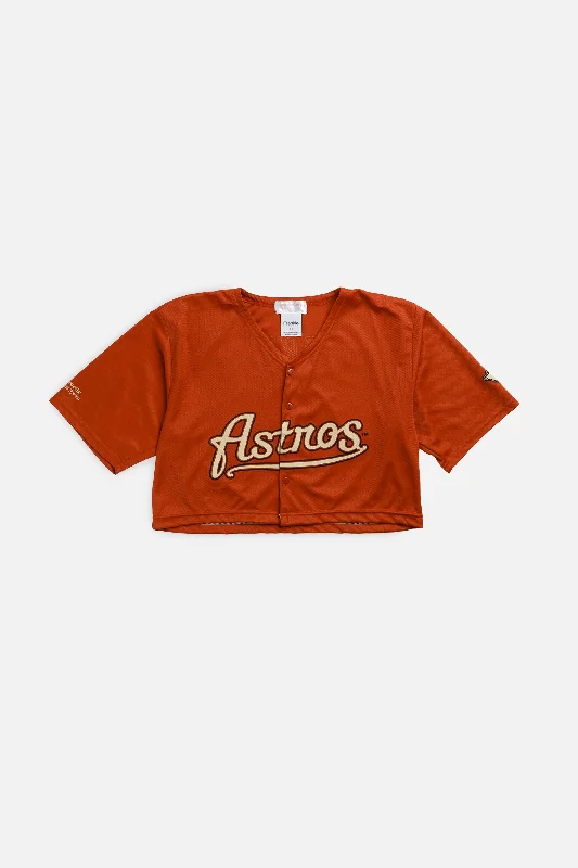 Men's Limited - Release American Football Jerseys of Rookie Stars for Early Adopters and FansRework Crop Houston Astros MLB Jersey - M