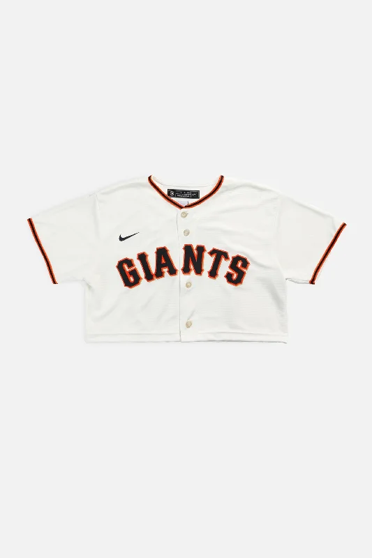 Men's Vintage American Football Jerseys of Legendary Teams for Collectors and FansRework Crop San Francisco Giants MLB Jersey - S