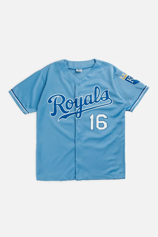 Men's Sustainable Organic Cotton Rugby Jerseys for Eco - Conscious Sports EnthusiastsVintage Kansas City Royals MLB Jersey - M