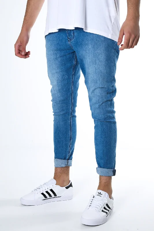 Men's Slim Fit Stretch Jeans in Dark Wash for a Modern and Comfortable LookZ-Roller Skinny Jean Influence Indigo