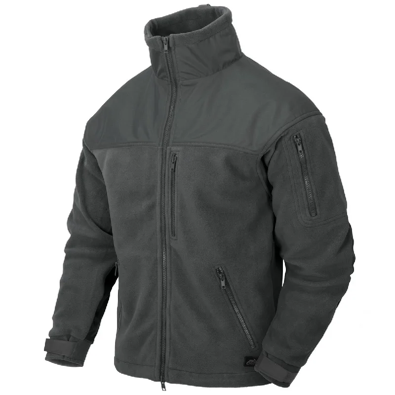 Men fleece thermal shirts for layering in winterHelikon Classic Army Fleece Jacket Shadow Grey