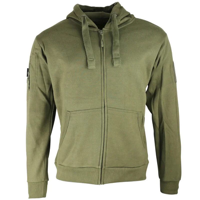 Men fleece - lined denim jackets for a rugged styleKombat Spec-Ops Zipped Hoodie Olive Green