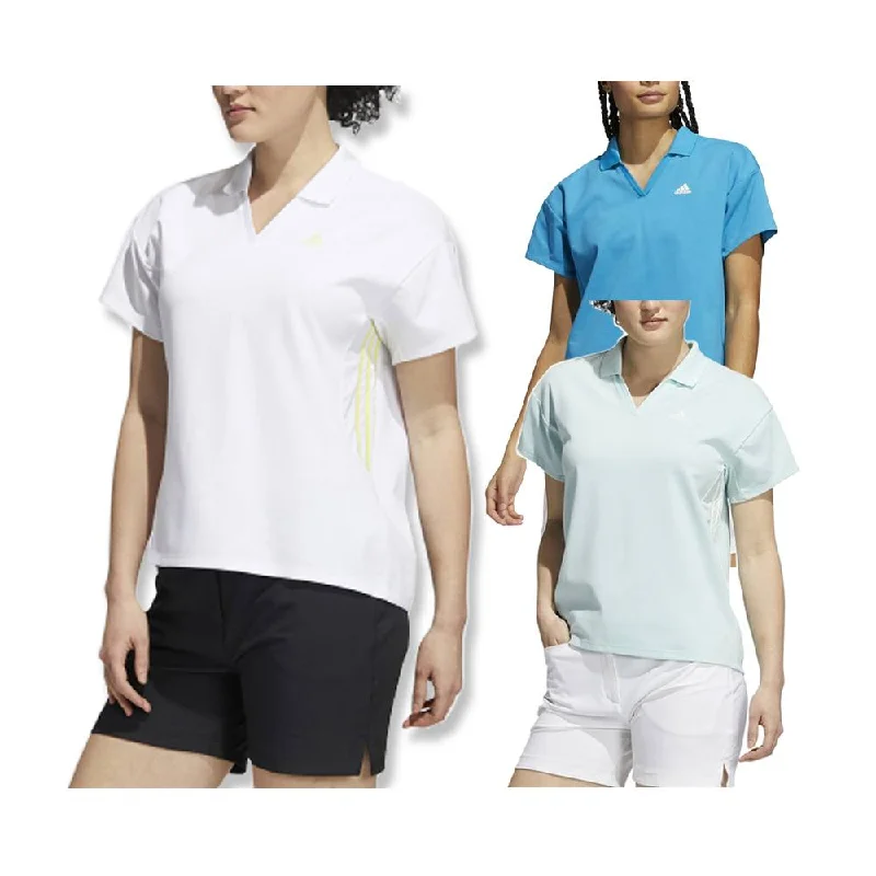 Men's jacquard woven polo shirts with intricate designsAdidas 3-Stripe Golf Polo 2021 Women