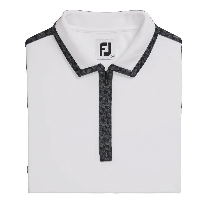 Men's jacquard woven polo shirts with intricate designsFootJoy Pique Longsleeve Sun Protection Shirt Golf Polo 2020 Women