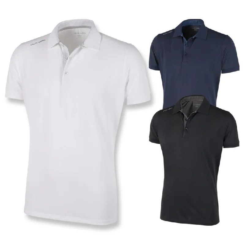 Men's stretchable athletic polo shirts for fitness workoutsGalvin Green Max Ventil8 Plus Golf Polo 2021