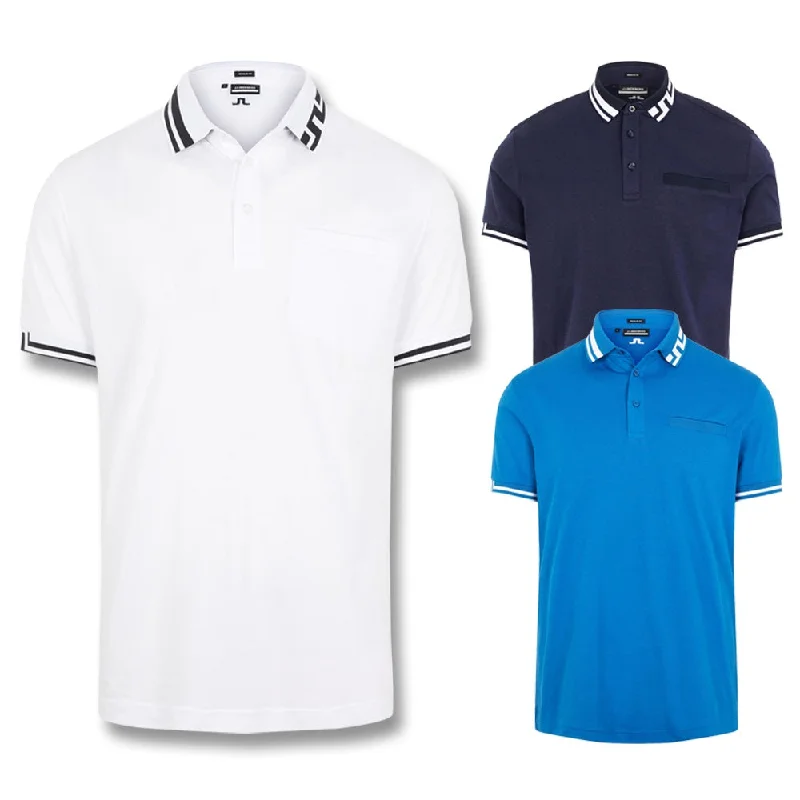 Men's plus size golf polo shirts in moisture wicking fabricJ.Lindeberg Bruce Regular Fit Golf Polo 2020