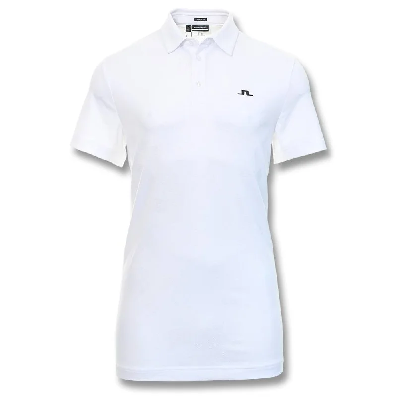 Men's slim fit short sleeve polo shirts with contrast collarsJ.Lindeberg Hendrik Regular Fit Golf Polo 2021