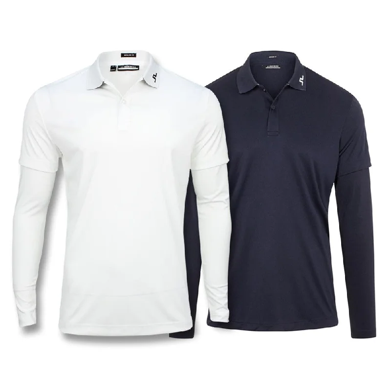 Men's formal - style silk blend polo shirts for special occasionsJ.Lindeberg Leon Regular Fit Longsleeve Golf Polo 2020