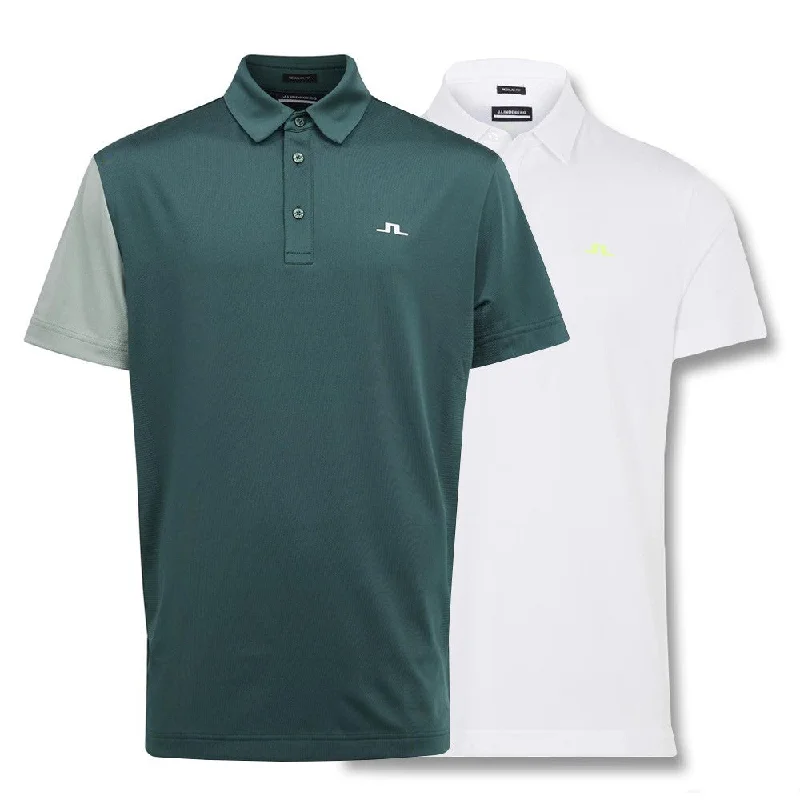 Men's long sleeve classic fit polo shirts with embroidered logosJ.Lindeberg Simon Regular Fit Golf Polo 2021