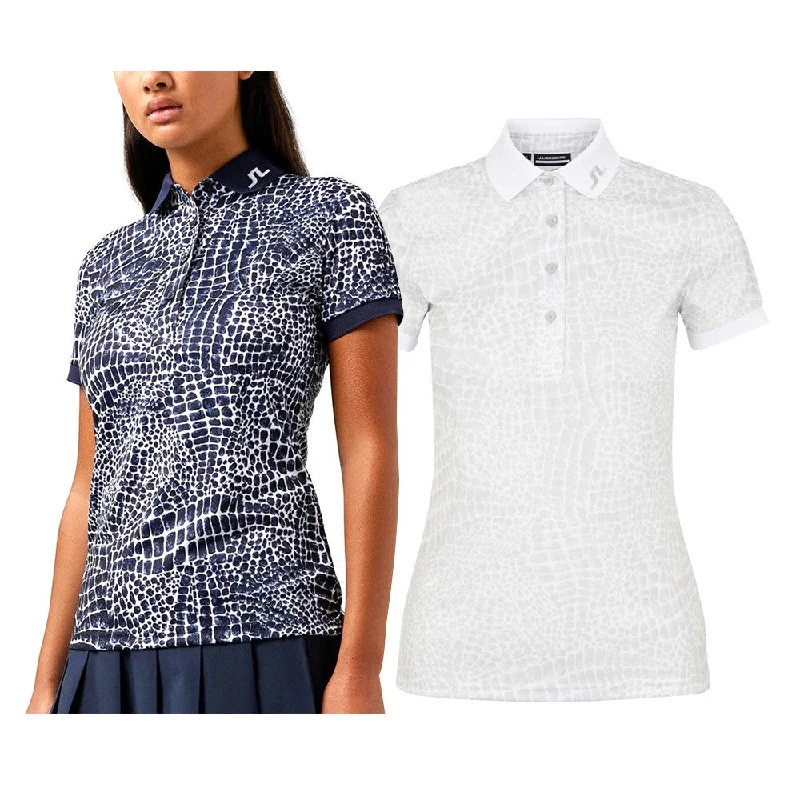 Men's high - collar polo shirts with a modern twistJ.Lindeberg Tour Tech Print FW Golf Polo 2021 Women