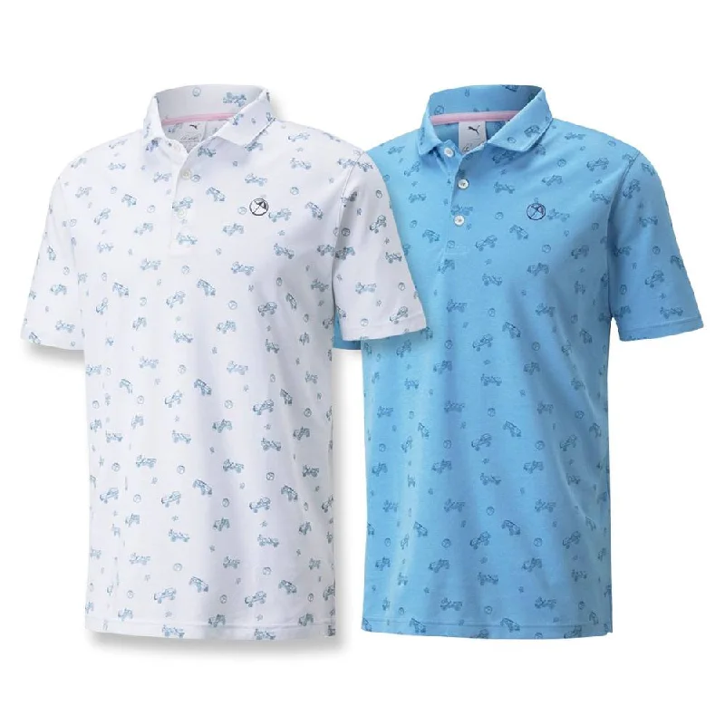 Men's vintage - inspired retro polo shirts with unique patternsPUMA AP Best Friend Golf Polo 2021