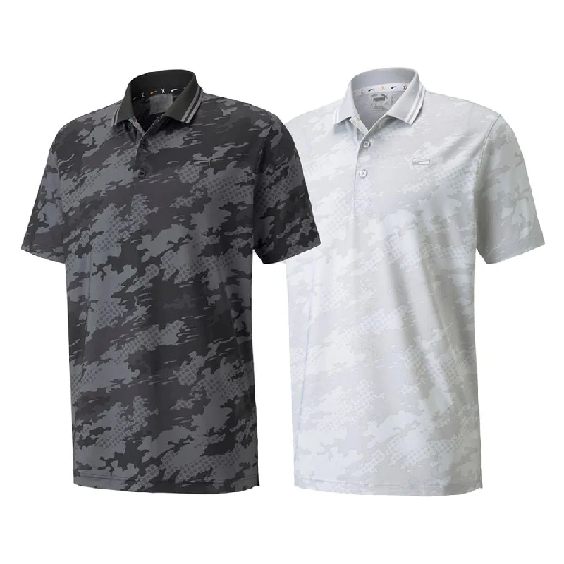 Men's stretchable athletic polo shirts for fitness workoutsPUMA X Camouflage Golf Polo 2021