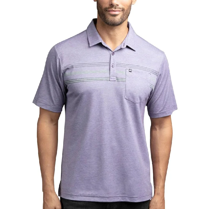 Men's ribbed cuffs and hem polo shirts for a textured lookTravisMathew Brownie Golf Polo 2019