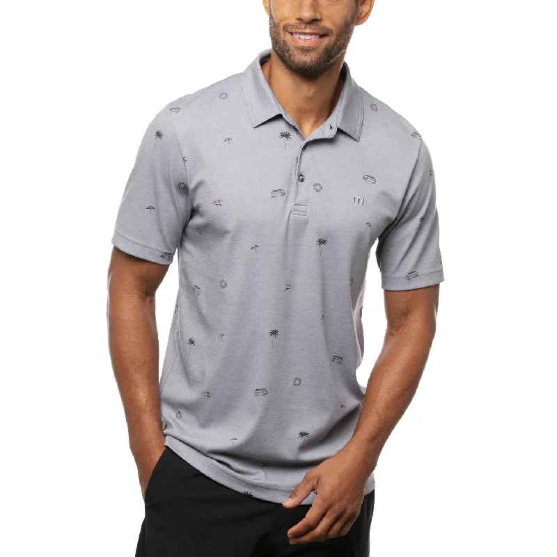 Men's plus size golf polo shirts in moisture wicking fabricTravisMathew Drive Down Golf Polo 2021