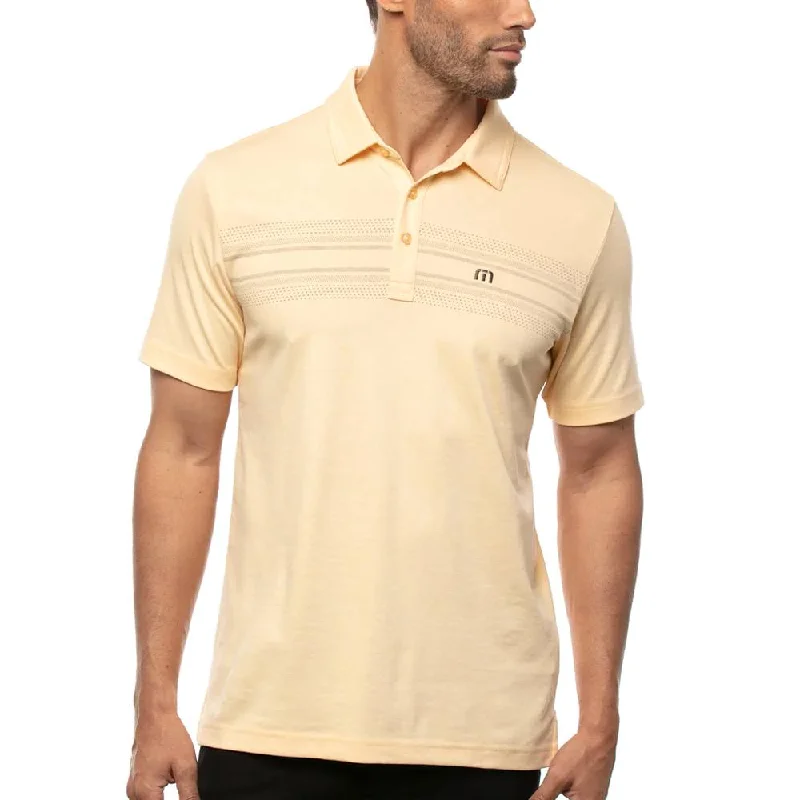 Men's slim fit short sleeve polo shirts with contrast collarsTravisMathew On Deck Golf Polo 2021