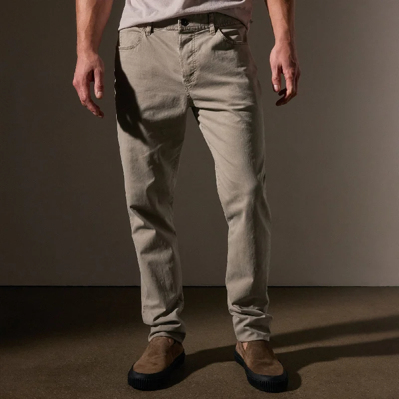 Brushed Twill 5 Pocket Pant - Light Tan Pigment