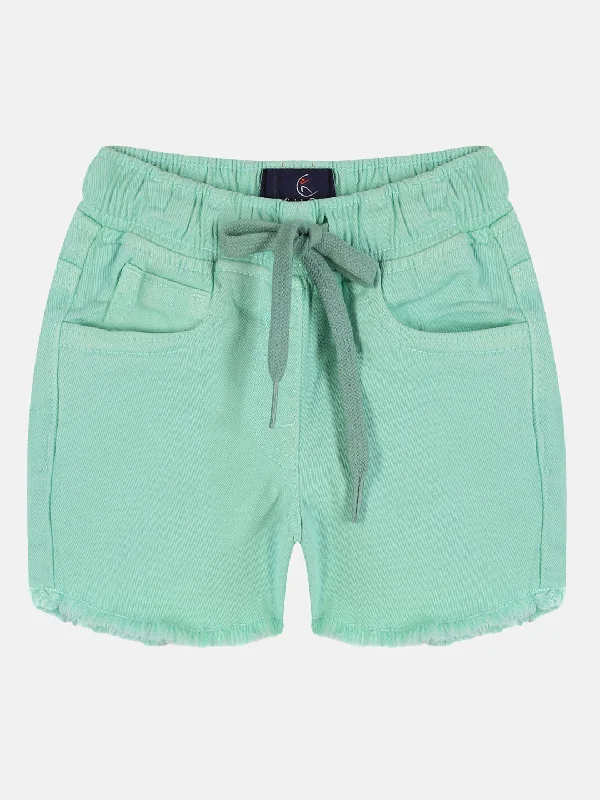 Girls Over Dyed Denim Hot Shorts