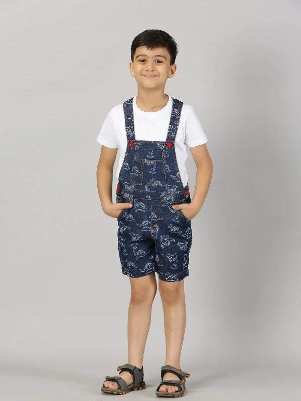 Boys Denim Dungaree Shorts