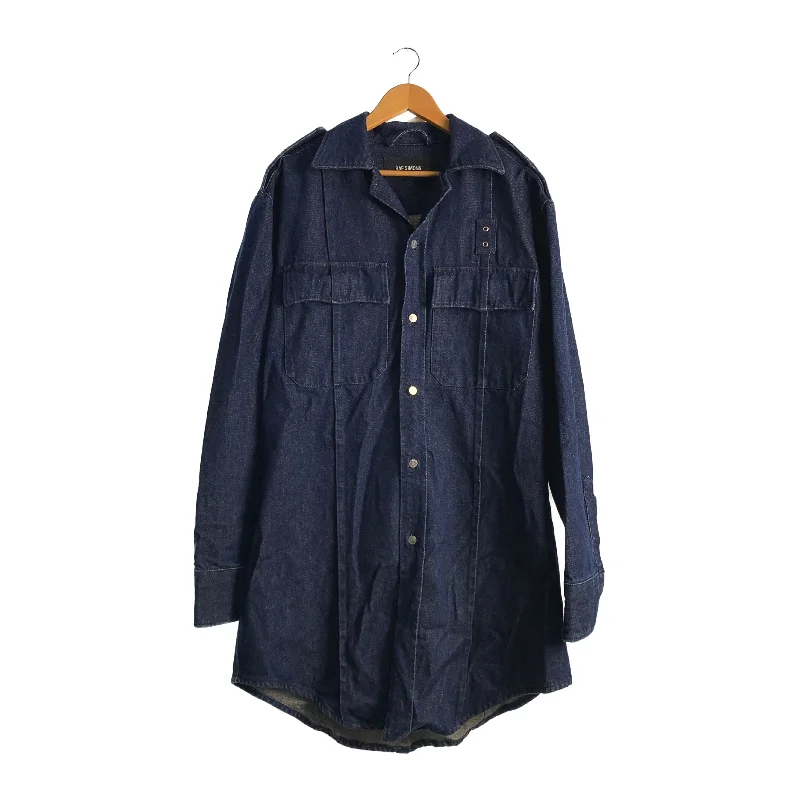 Men coats with multiple inner pockets for convenient storage of essentialsRAF SIMONS/Coat/S/Indigo/Denim/