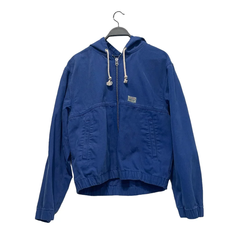 Men coats with a soft fleece interior for extra warmth and comfortSTUSSY/Jacket/M/BLU/Blue Dyed Hooded WorkGear