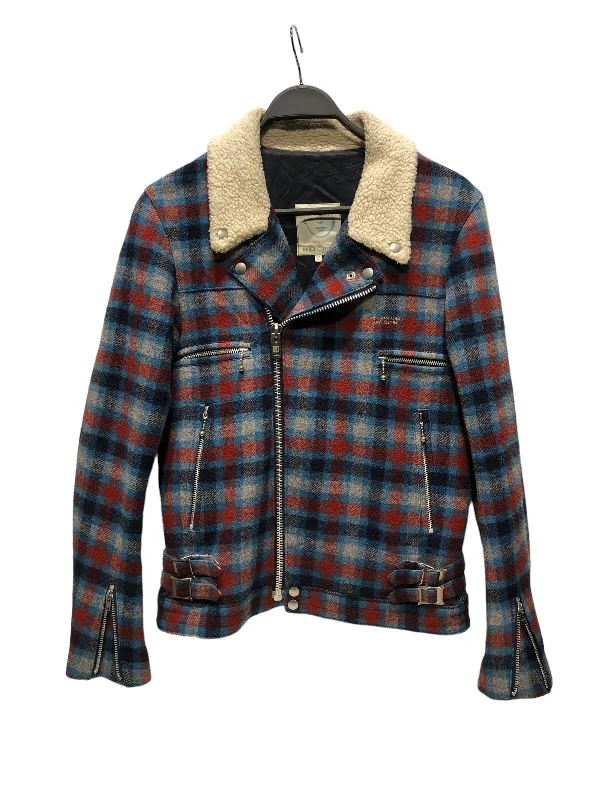 Men coats with a wind - resistant outer layer for blustery weatherUNDERCOVERISM/Jacket/2/Wool/RED/Plaid/