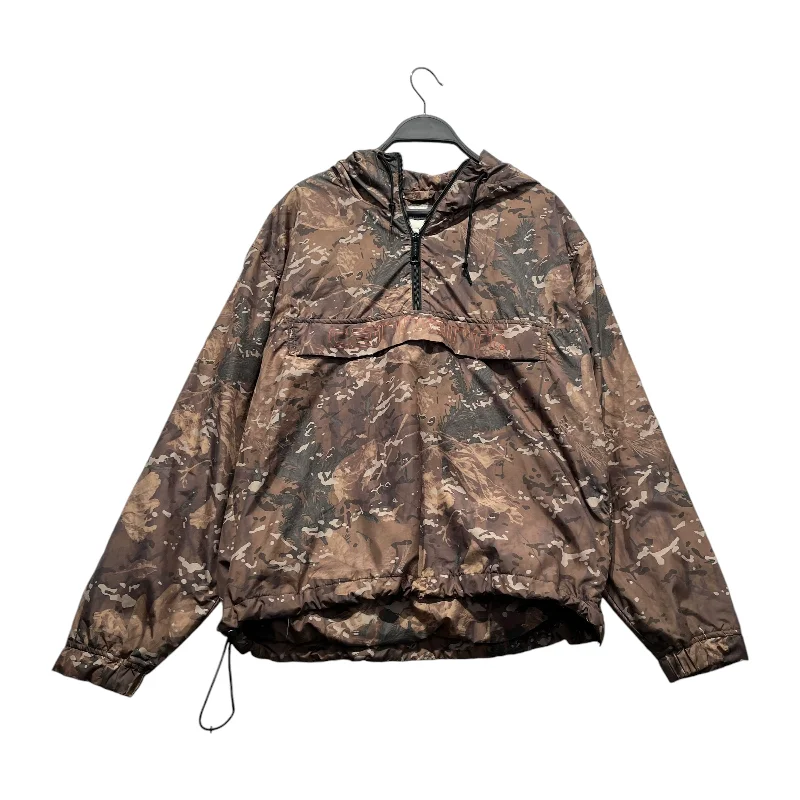 Men coats with a water - resistant finish for light rain and splashesCarhartt/Windbreaker/S/Nylon/GRN/Camouflage/half zip