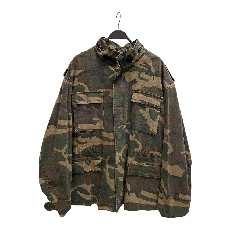 Men coats with a water - resistant finish for light rain and splashesYEEZY/Jacket/M/Nylon/GRN/Camouflage/HEAVY CAMO JACKET